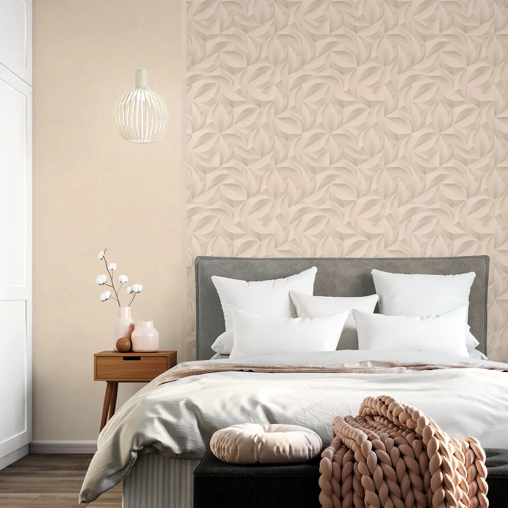 Обои флизелиновые Home Color Reflect бежевые 1.06 м HC71625-22 STLM-2056316 - Вид №2