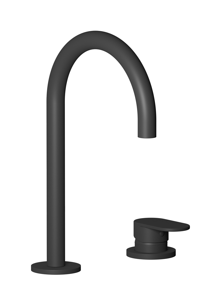 Смеситель для раковины на 2 отверстия WE ARE IB k2394np Matt Black K2