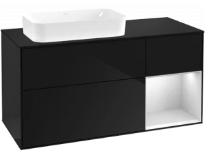 Villeroy&Boch Тумба под раковину Прямоугольная версия F282MTPH Finion Glossy Black Lacquer