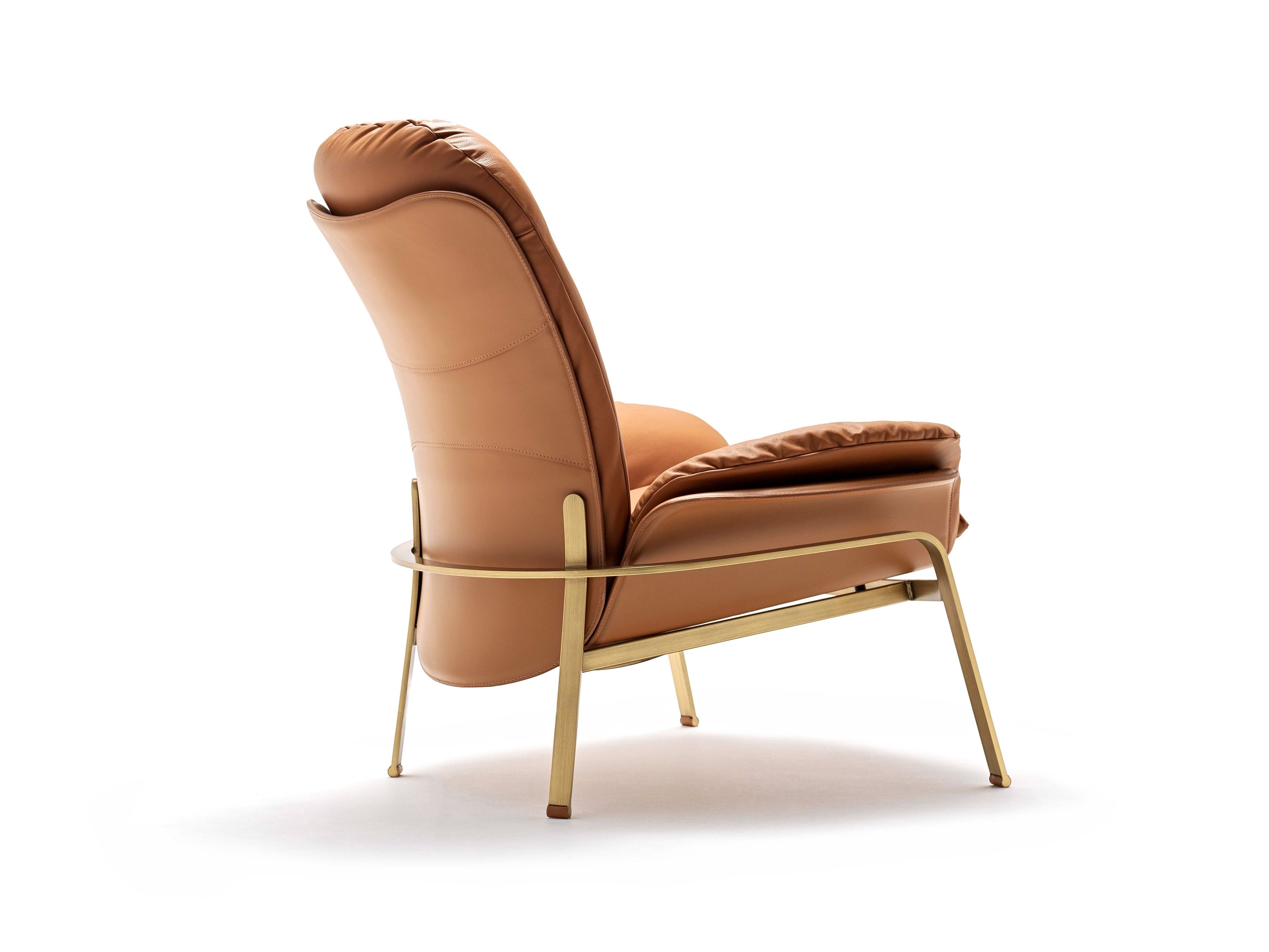 Кожаное кресло с подлокотниками Fasem Electa ARCH-00032939 - Вид №6