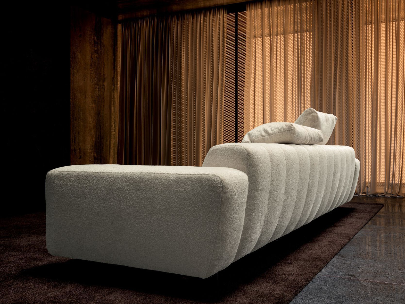 4-местный тканевый линейный диван VALENTINI ARCH-00127827 - Вид №1