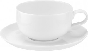 10623490 Portmeirion Чашка чайная с блюдцем Portmeirion "Выбор Портмейрион" 340мл (белая) Фарфор