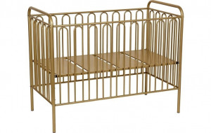 vpk-0001649.8 Кроватка детская Polini kids Vintage 150 металлическая, золотистый ВПК (Тополь)