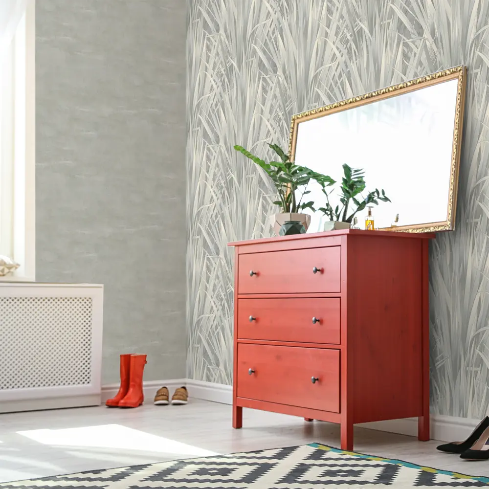 Обои флизелиновые Victoria Stenova Pampas зеленые 1.06 м VS283493 STLM-2210508 - Вид №3