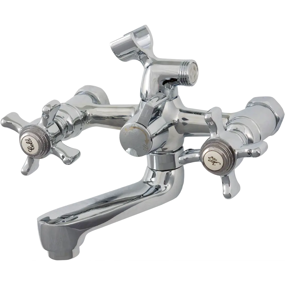 Смеситель для ванной и душа Orange Classic двухвентильный, цвет хром M76 STLM-2121786