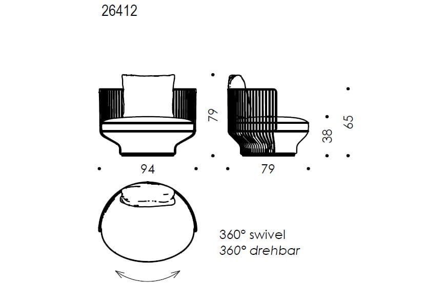 Тканевое кресло Wittmann Paradise Bird ARCH-00110307 - Вид №3