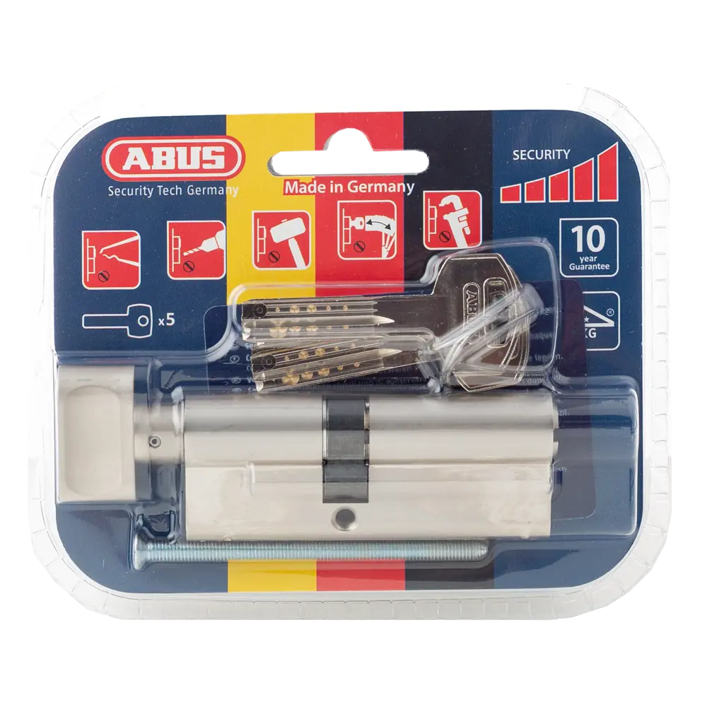 Цилиндр ABUS D12 NIS с защитой от взлома, ключ-вертушка 82732452 D 12 STLM-0034934 - Вид №2