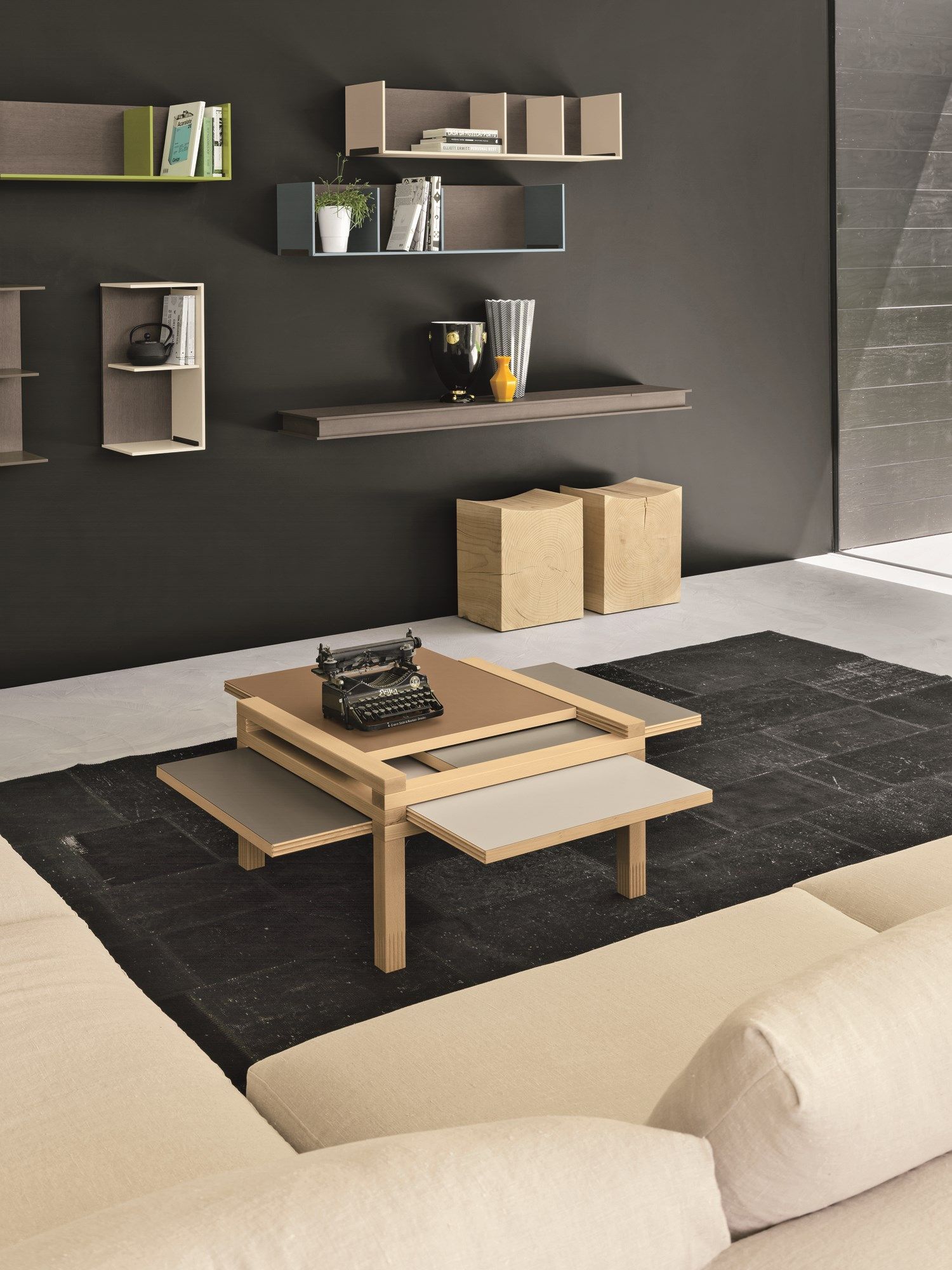 Низкий журнальный столик из массива дерева SCULPTURES JEUX Par ARCH-00033855 - Вид №5