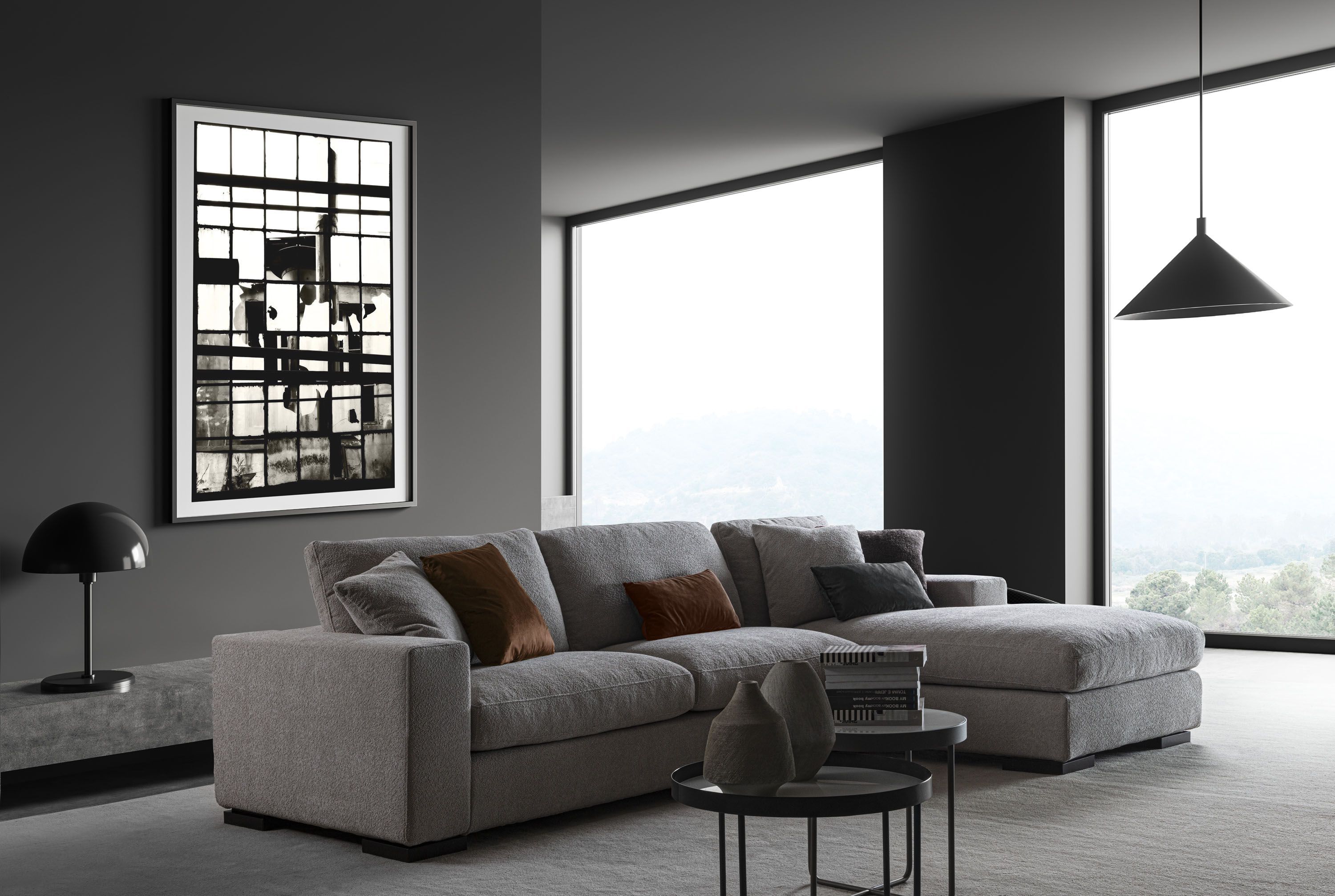 Съемный тканевый диван с полуостровом GRUPPO FOX день Фокса ARCH-00067702 - Вид №1