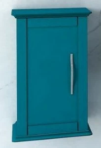 Шкафчик подвесной с одной распашной дверцей, реверсивный CEZARES 54962 Blu Petrolio