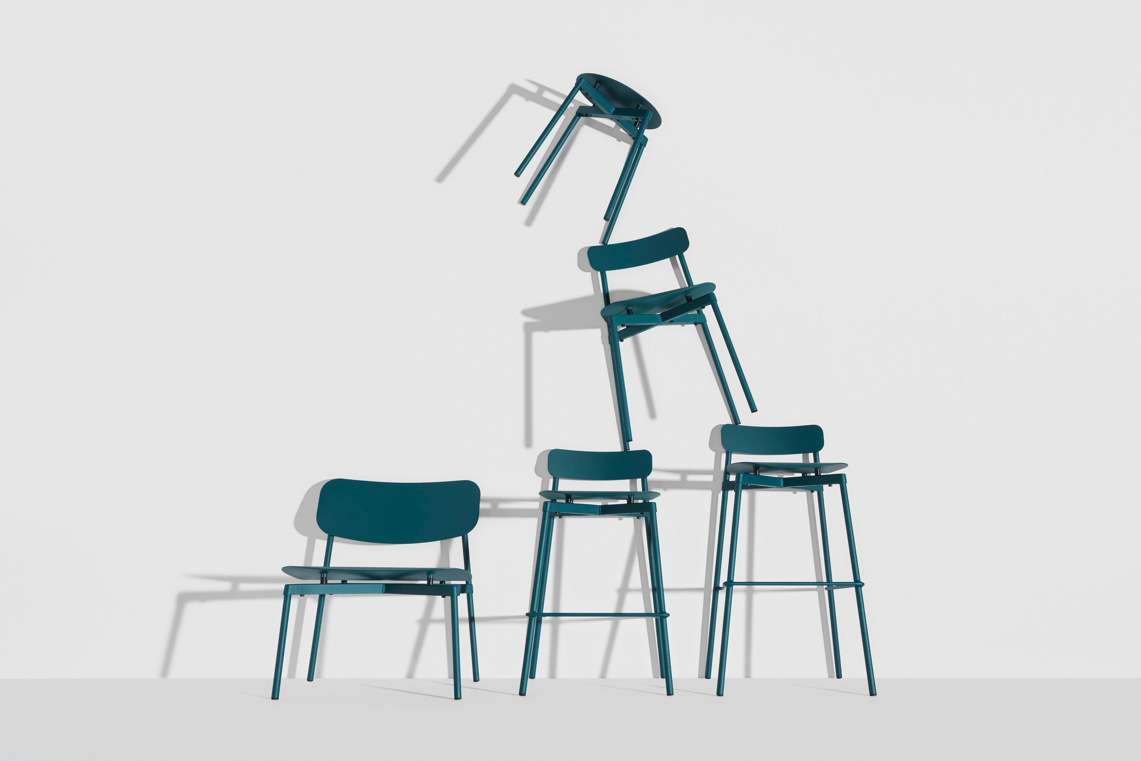 Алюминиевый штабелируемый стул с порошковым покрытием Petite Friture Fromme ARCH-00150568 - Вид №41