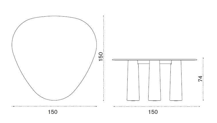 Бетонный стол Ethimo Bold ARCH-00051118 - Вид №11