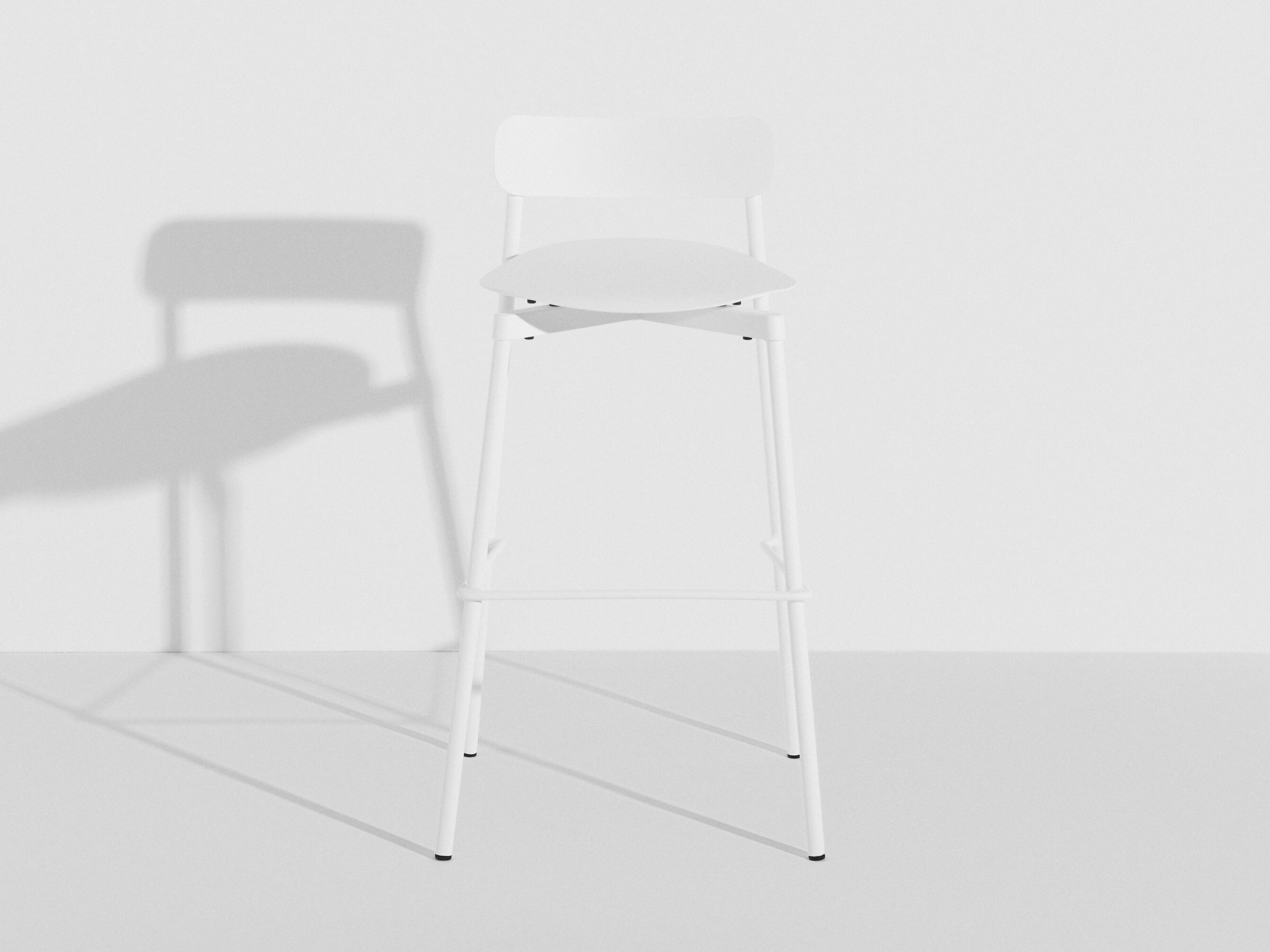 Высокий штабелируемый алюминиевый стул с порошковым покрытием с подставкой для ног Petite Friture Fromme ARCH-00091817 - Вид №32