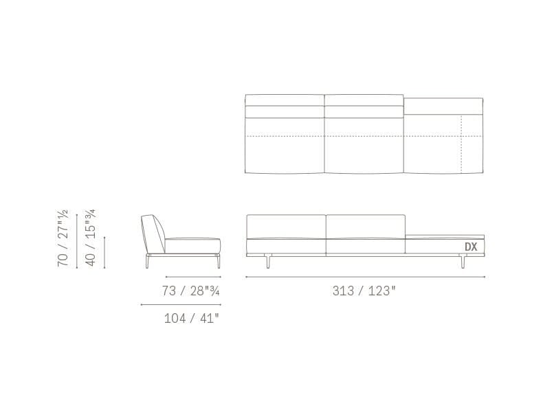 Ткань диван Poltrona Frau коллекция-диваны и кресла ARCH-00009449 - Вид №44