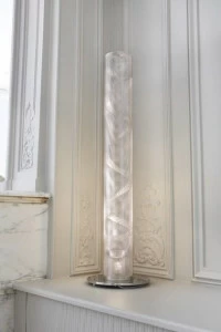 Thierry Vidé design Настольная лампа ручной работы из нержавеющей стали Petite colonne