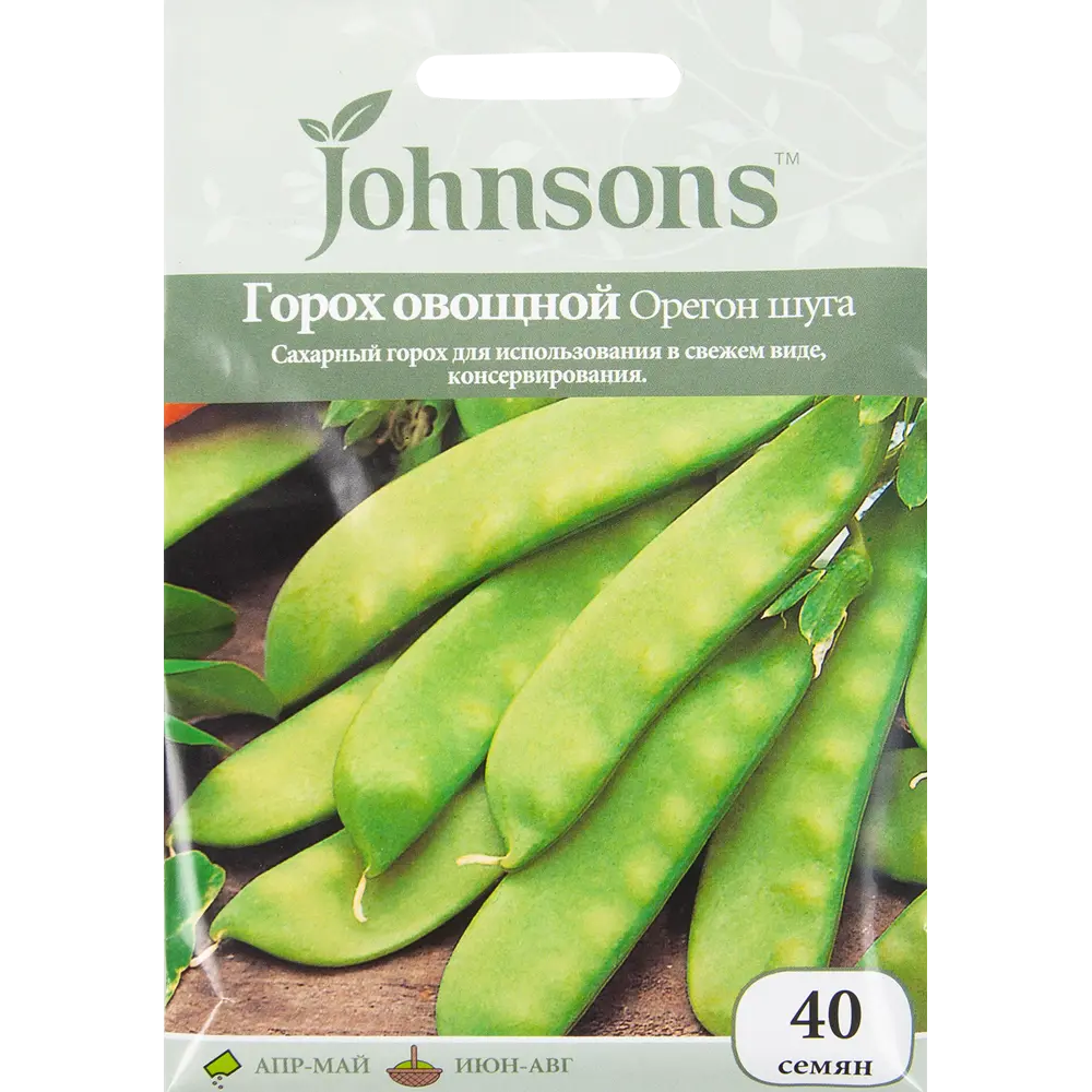 Семена Горох овощной «Орегон Шуга» 40 шт JOHNSONS STLM-2209670