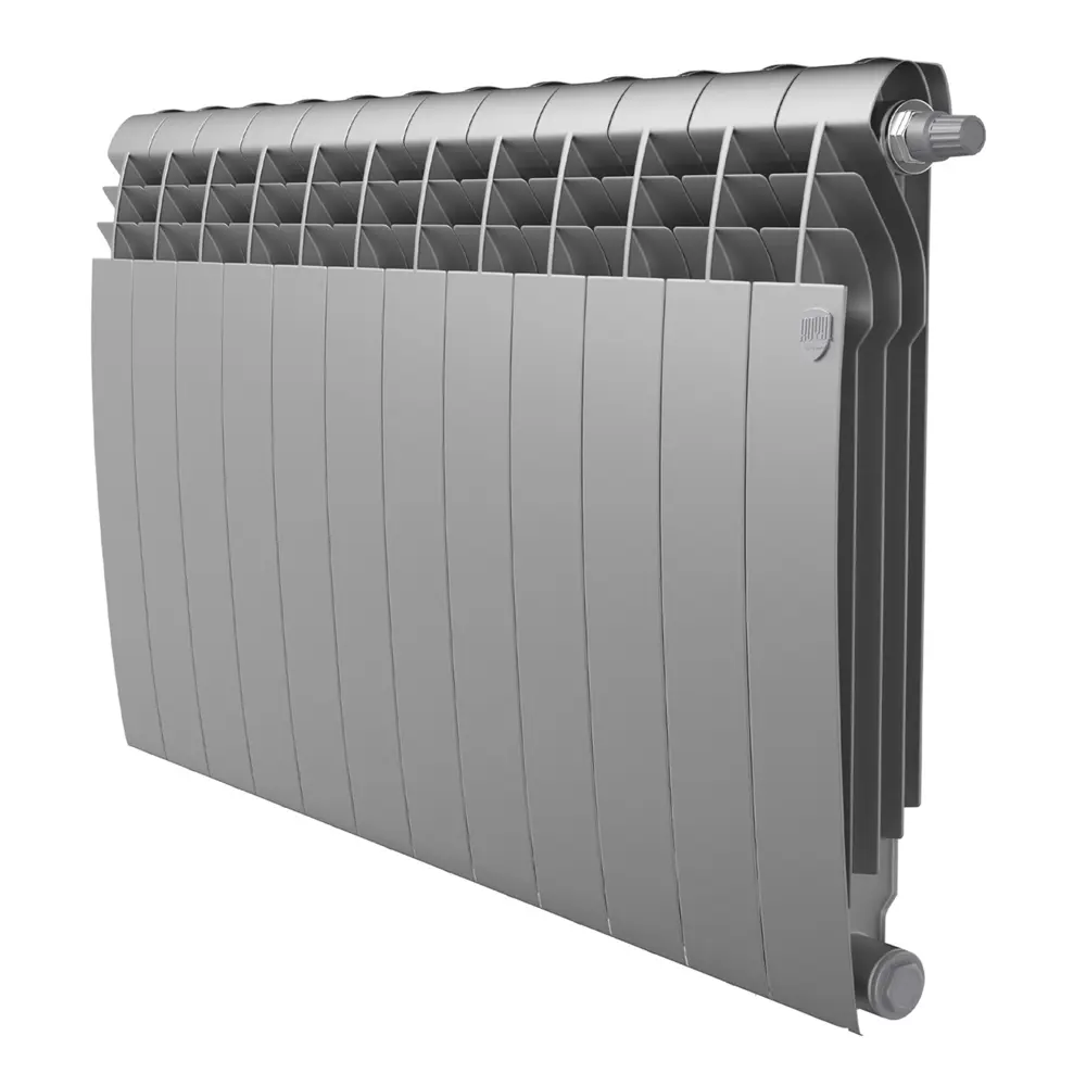 Радиатор секционный Royal Thermo Biliner 500/87 12 секций нижнее подключение биметалл серый 89391442 STLM-2007888 Отсутствует