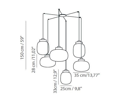 Выдувное стекло светодиодный подвесной светильник Tooy Legier ARCH-00054052 - Вид №2