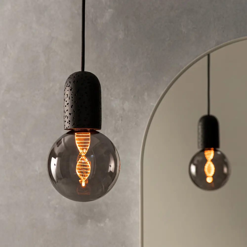 Подвесной светильник INSPIRE Rood с цементной текстурой, черный 82908111 STLM-0037802 - Вид №5