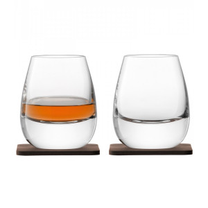 G1213-09-301 Набор стаканов с деревянными подставками islay whisky, 250 мл, 2 шт. LSA International