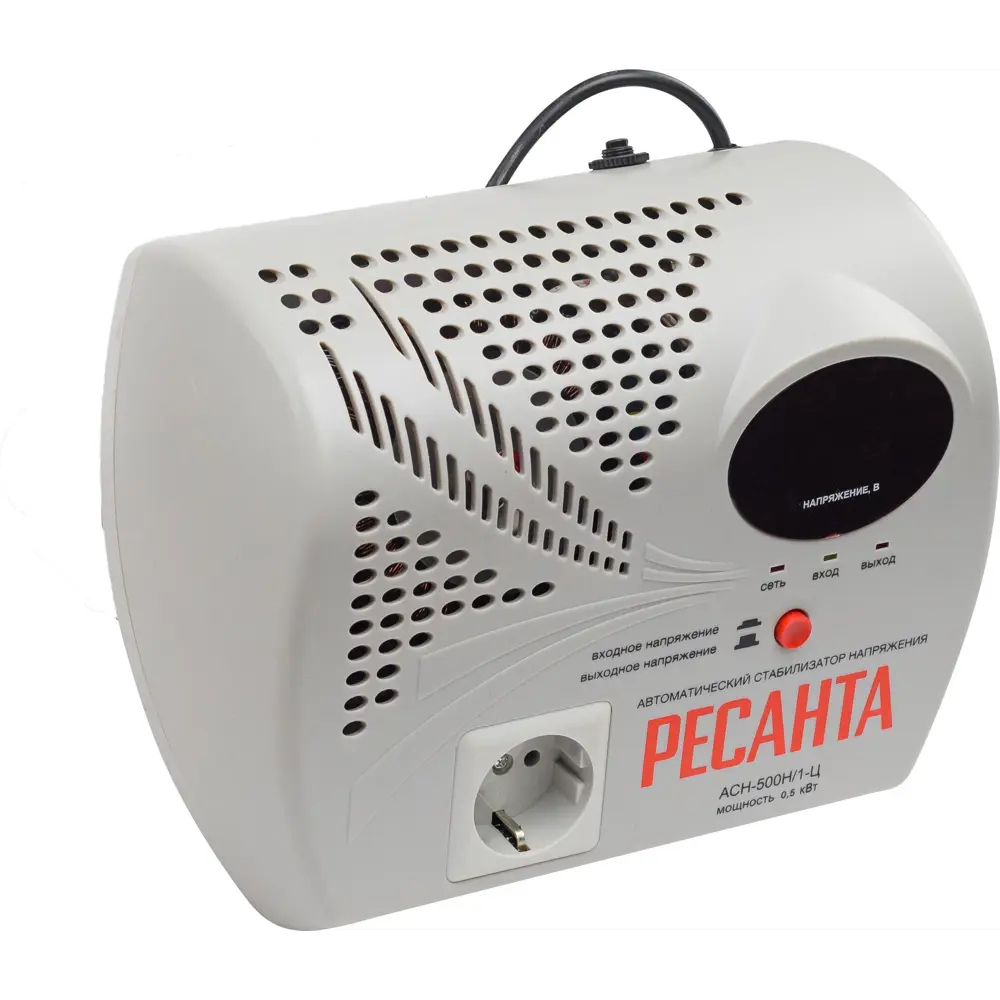 Стабилизатор напряжения Ресанта АСН- 500Н1/1-Ц 0.5 кВт STLM-2000058 - Вид №2