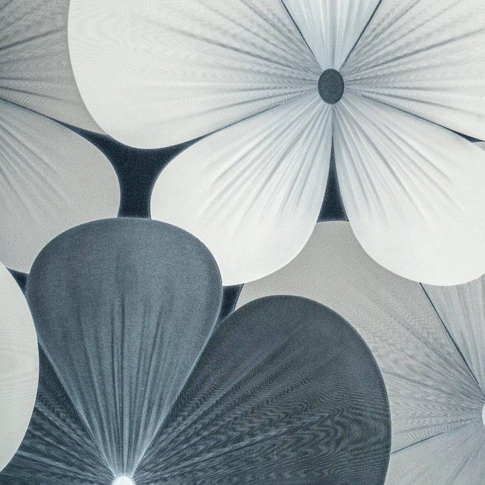 Флизелиновые обои Victoria Stenova Margarita темно-серые с цветочным рисунком 89423703 STLM-1577235 - Вид №2