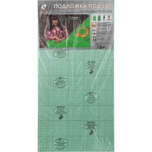 Подложка XPS под ПВХ-плитку 1.5 мм 10 м²