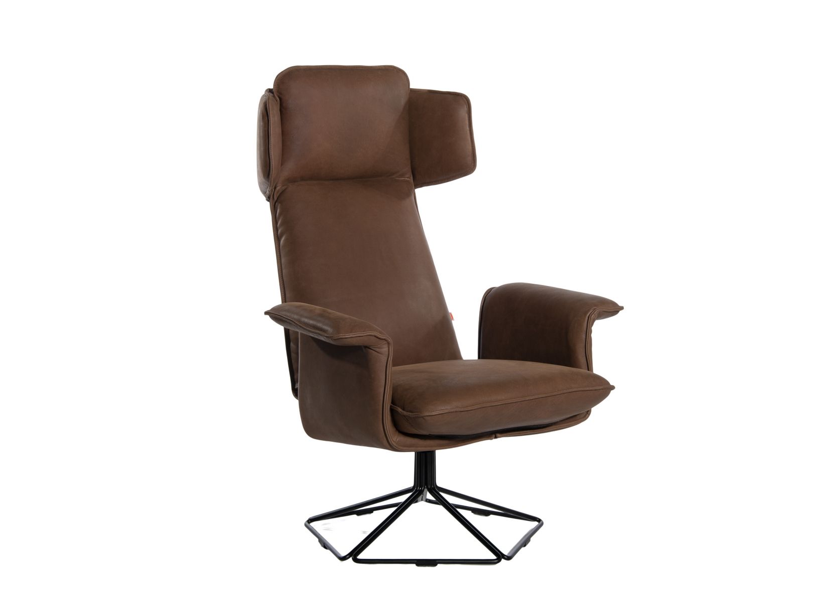 Кожаное кресло с подголовником Jess Оригами ARCH-00036177