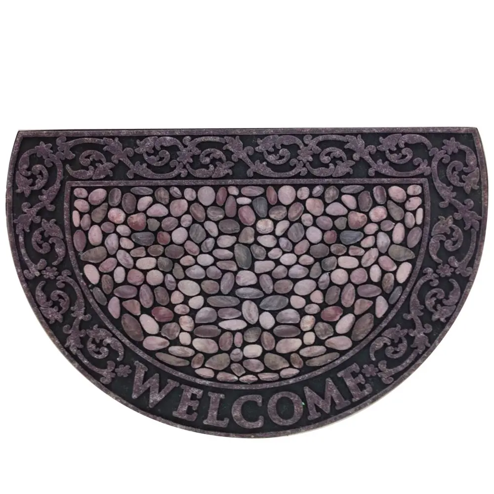 Коврик придверный «Stones» полукруг резина 58х90 см INSPIRE STLM-2088877 - Вид №2