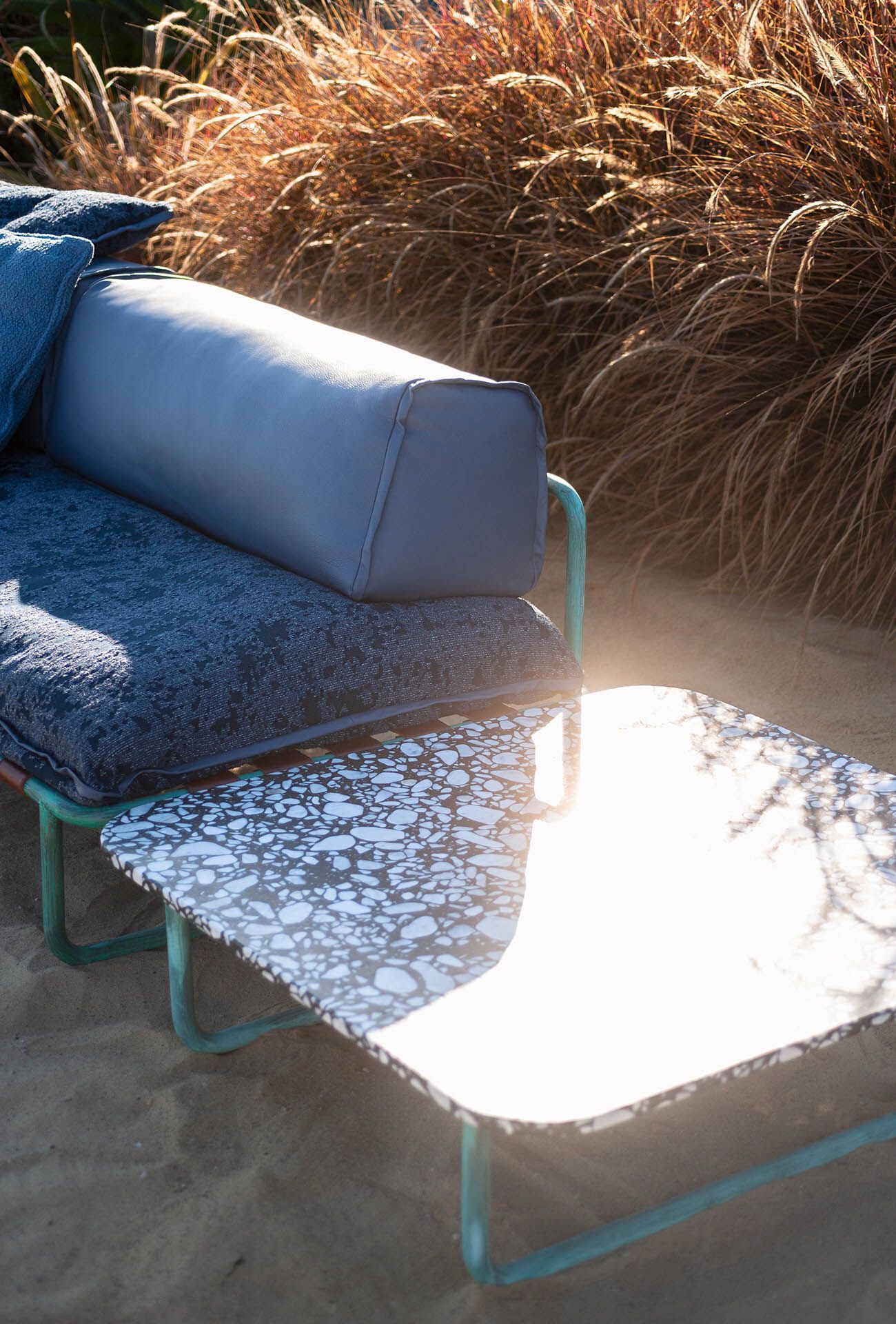 Квадратный садовый столик из натурального камня Baxter Аризона ARCH-00130347 - Вид №2