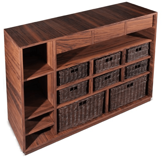 Wood Tailors Club Полка из орехового дерева с ящиками sun-id-1430801 - Вид №3