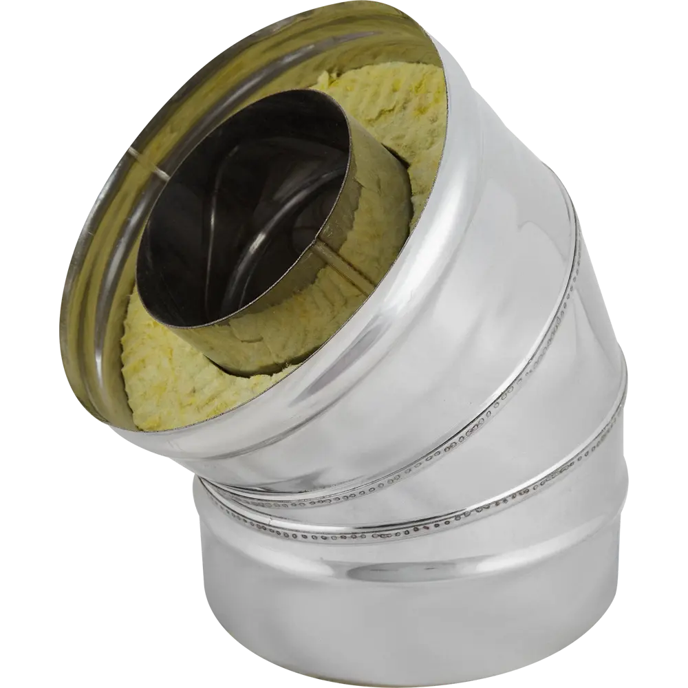 КОРАКС Утепленный отвод 45° для дымохода D115x200 мм 89888526 STLM-0080147 - Вид №1