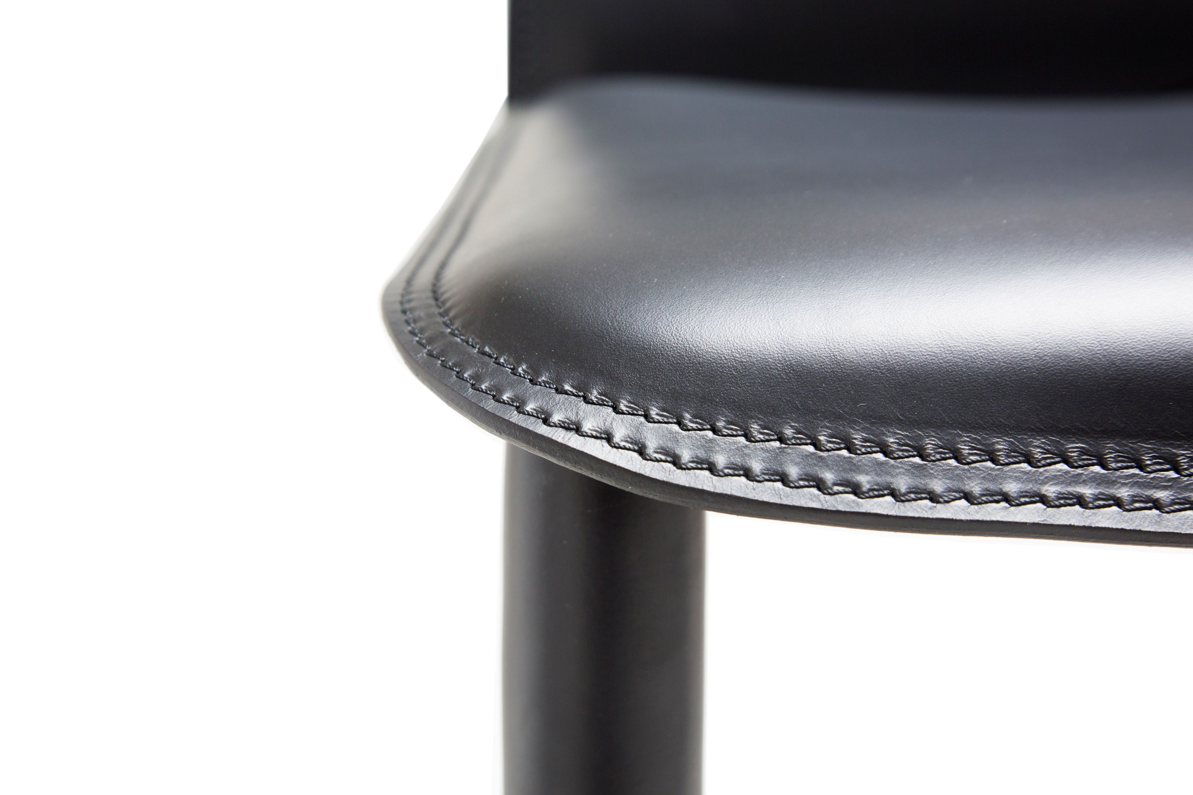 Высокий кожаный стул Fasem Relaix ARCH-00041603 - Вид №2