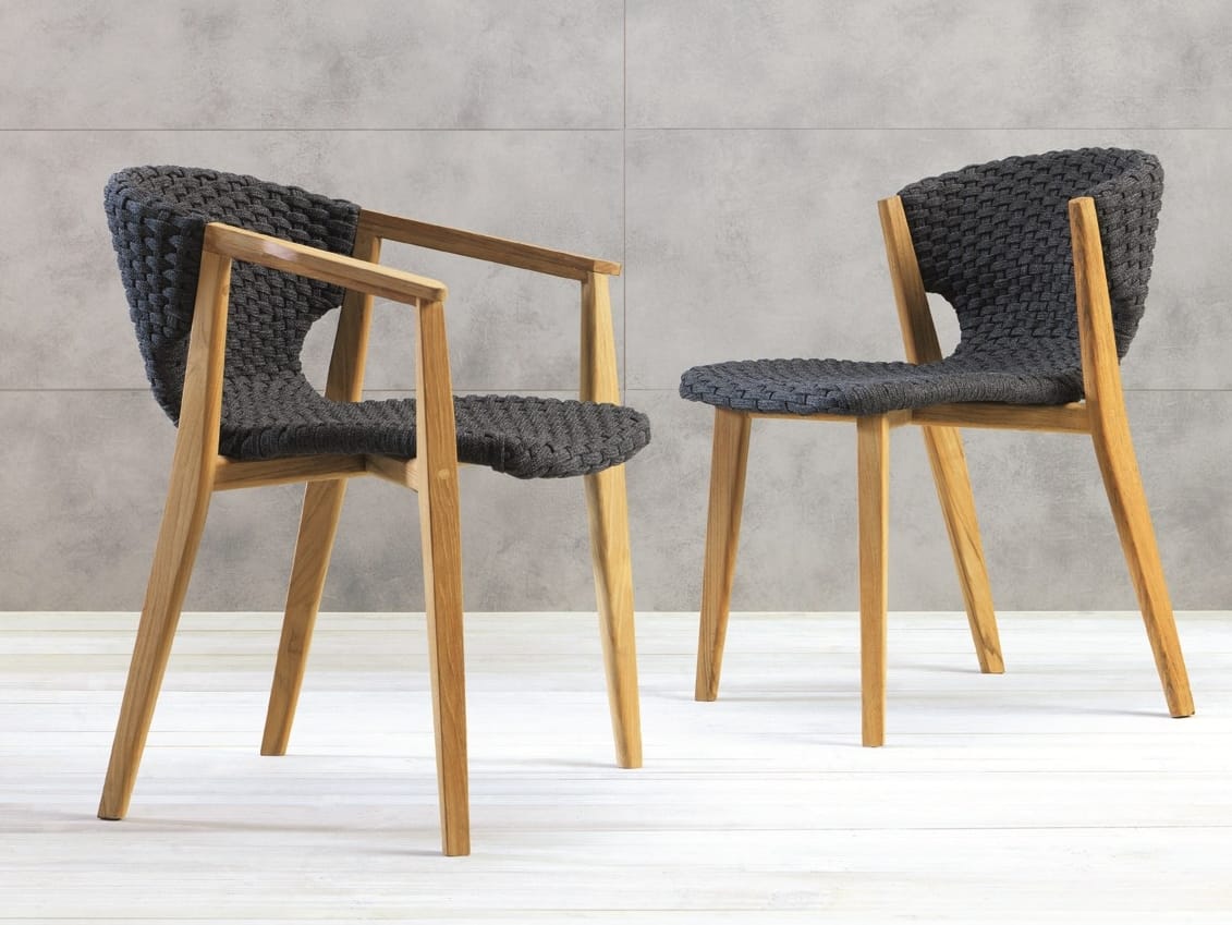 Синтетическая ткань сад стул с подлокотниками Ethimo Knit ARCH-00090954 - Вид №8