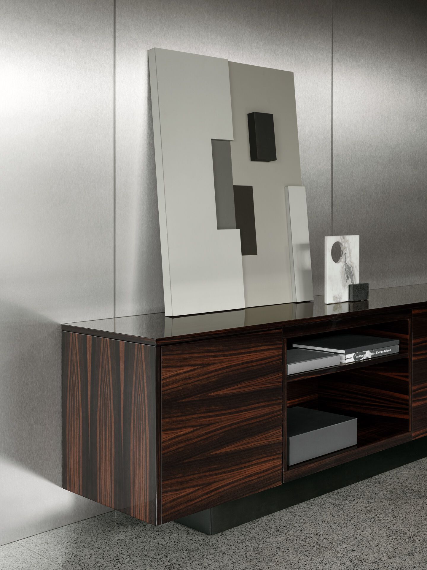 Шкаф из грецкого ореха с распашными дверями i 4 Mariani CITY ARCH-00151573 - Вид №3