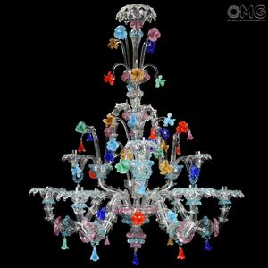 1063 ORIGINALMURANOGLASS Люстра Майлея на 6+3 лампы - Реццонико - муранское стекло OMG  см