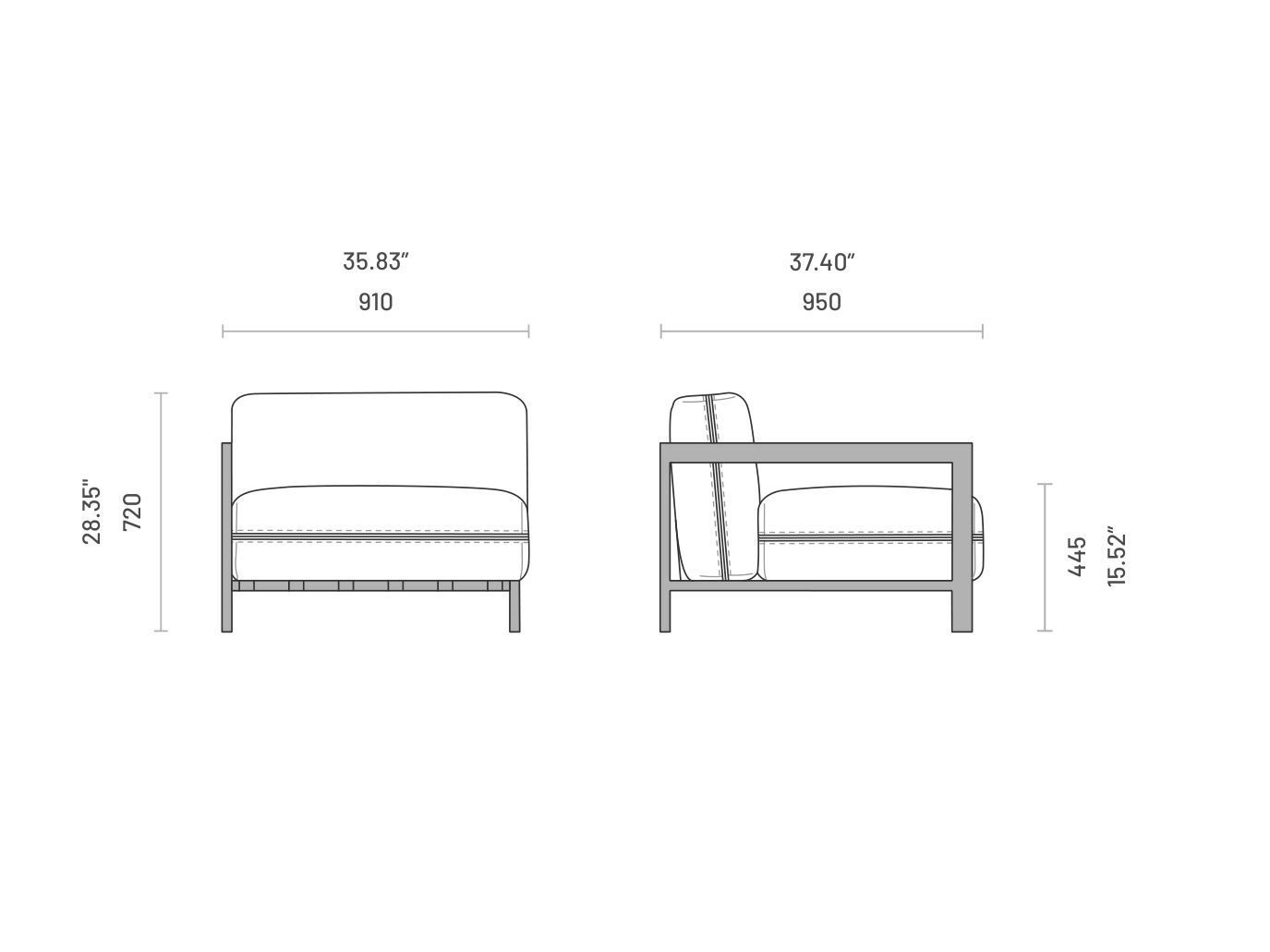 Садовое кресло с подлокотниками Domkapa ARCH-00056998 - Вид №5