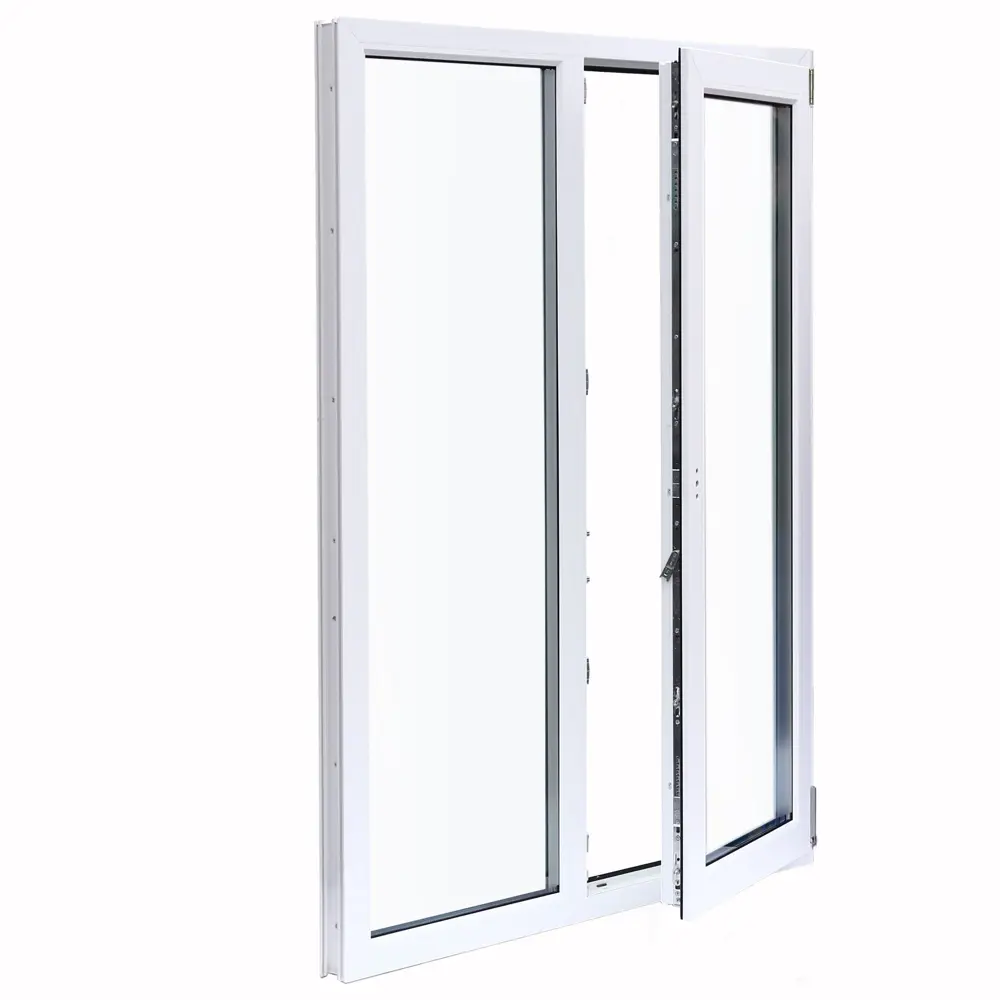 Окно пластиковое ПВХ VEKA двустворчатое 1270x1000 мм (ВxШ) однокамерный стеклопакет белый/темный дуб STLM-2158512 - Вид №2