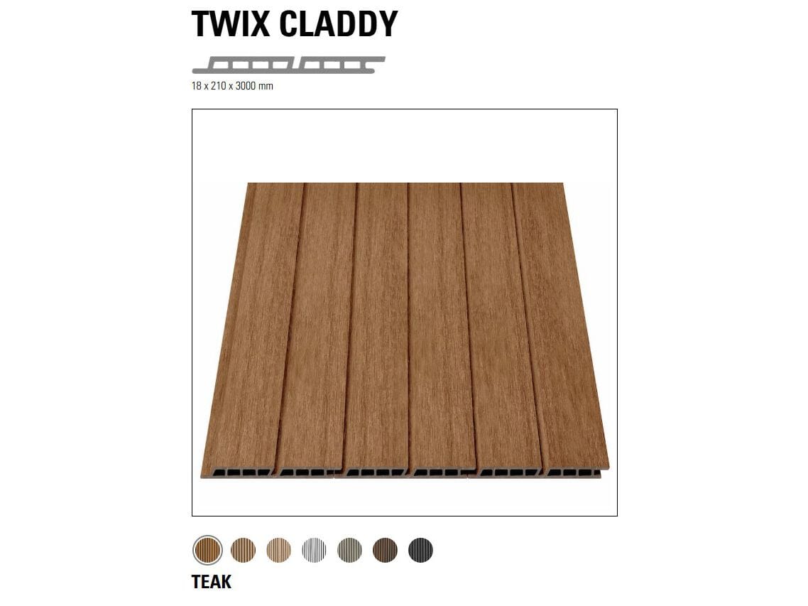 Композитный деревянный сайдинг Déco Twix ARCH-00107230 - Вид №20