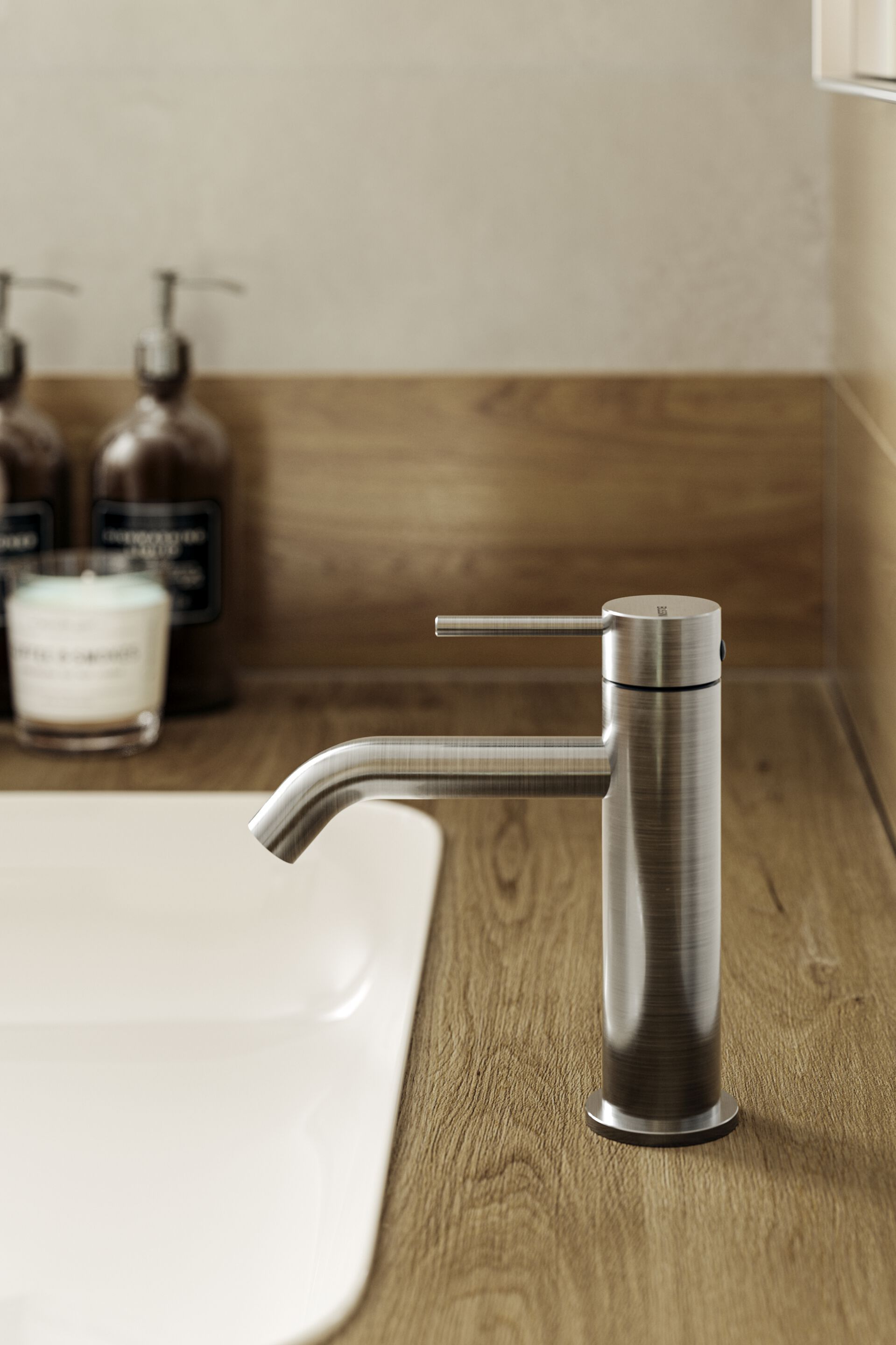 Смеситель для раковины из нержавеющей стали Bossini NOBU-Inox AISI 316L ARCH-00088788 - Вид №1