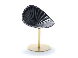 Кожаный спиц поворотный стул