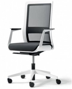 Wiesner-Hager Поворотный офисный стул из ткани с 5 спицами и подлокотниками Poi 5432