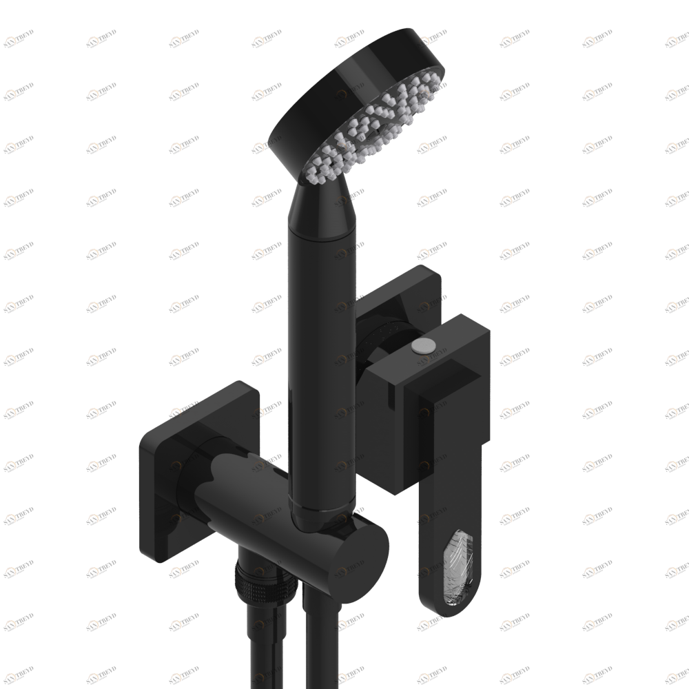 A6H-6561B Trim only for wall mixer with complete handshower on hook Thg-paris Profil с рукоятками с инкрустацией Lalique Покрытие PVD бронза A6H 6561B CAT.F