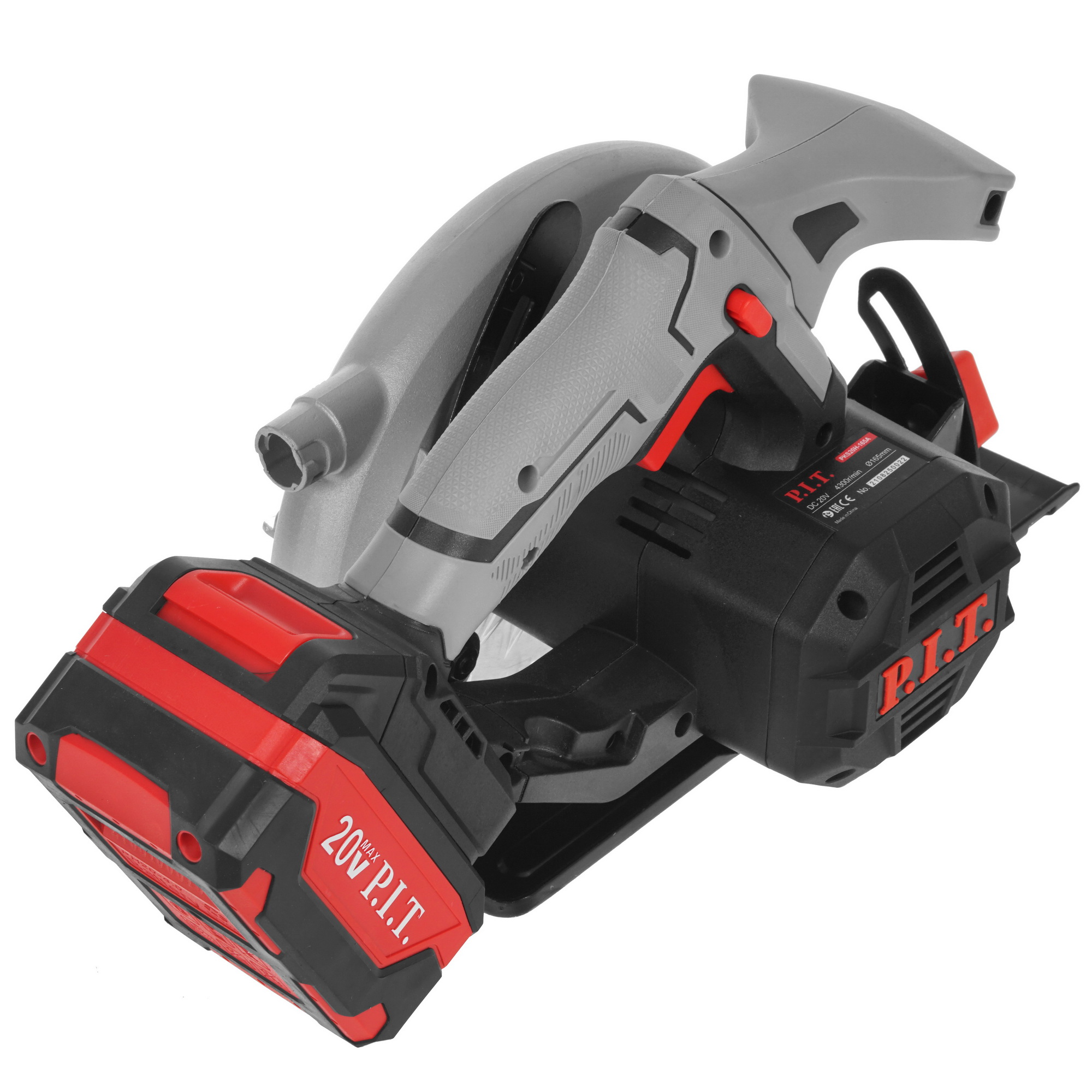 Пила дисковая P.I.T. PKS20H-165A/1 OnePower 20V 9938105 PIT STDN-0148332 - Вид №2