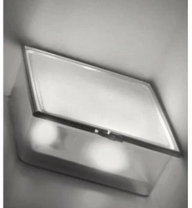 AiLati Бра / потолочный светильник из алюминия и стекла Box quadrata