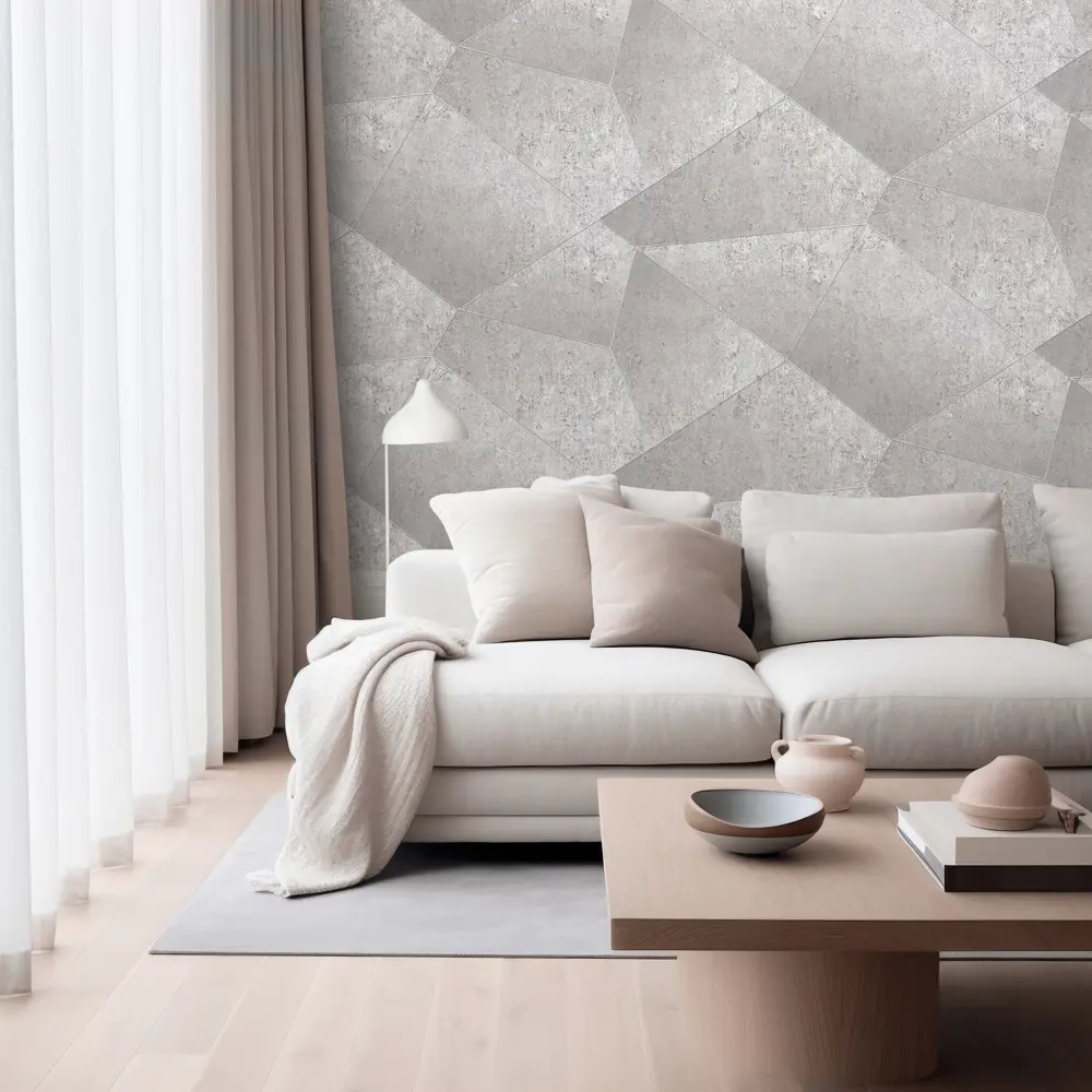 Erismann Aksioma: флизелиновые обои с геометрическим узором в бежевых тонах 89404420 STLM-1579034 - Вид №3