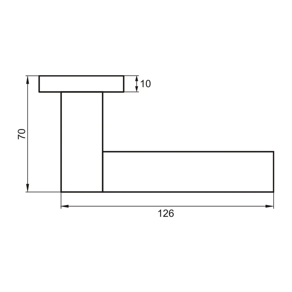 Дверные ручки Тирамису INAL 524-03 MSW, без запирания, цвет супер матовый белый PUERTO STLM-2163452 - Вид №2