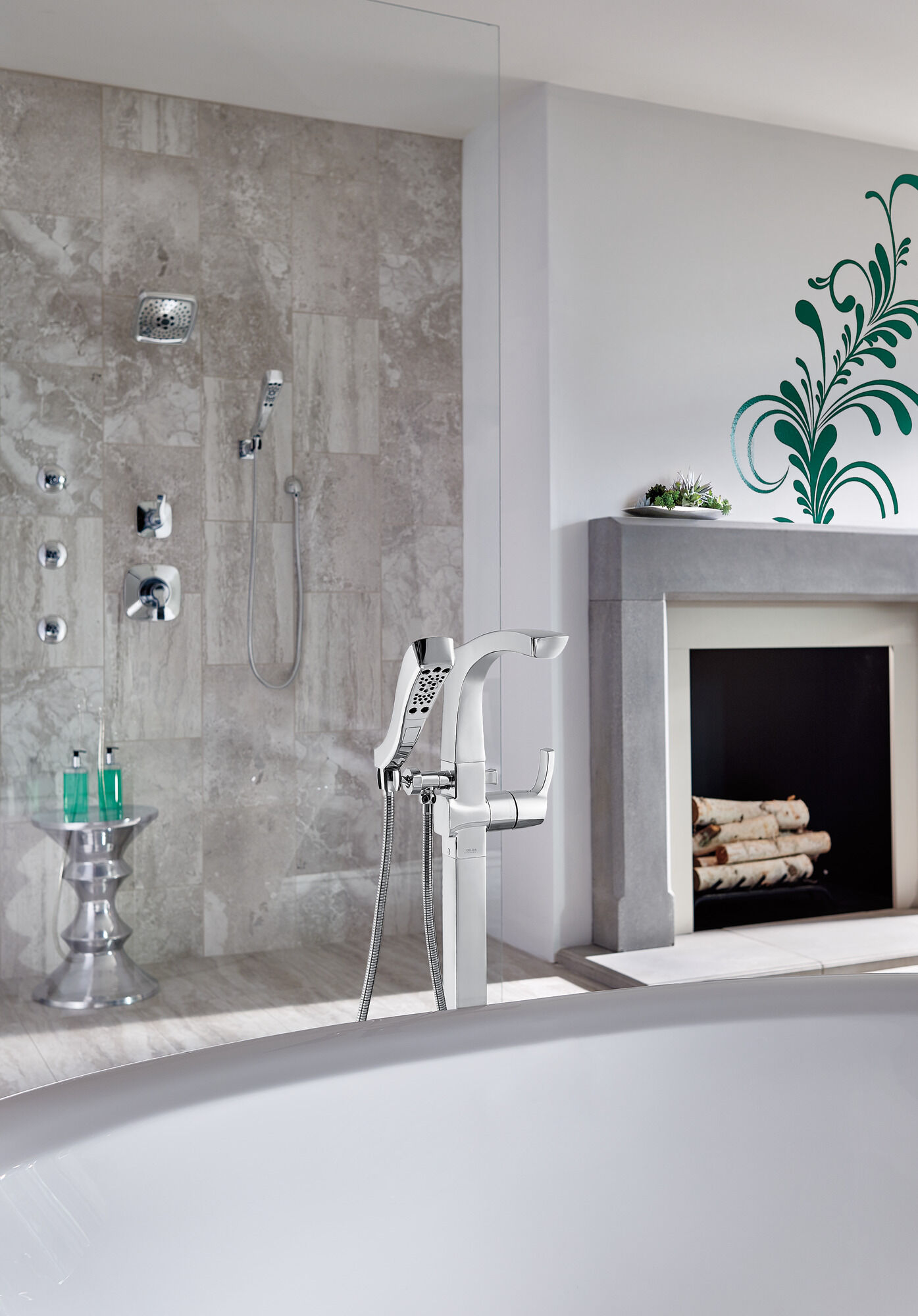 SH5002-CZ Спрей для тела HydraChoice® - бодрящая насадка H2Okinetic® Delta Faucet HydraChoice Body Spray System Шампанское бронза  - Вид №10