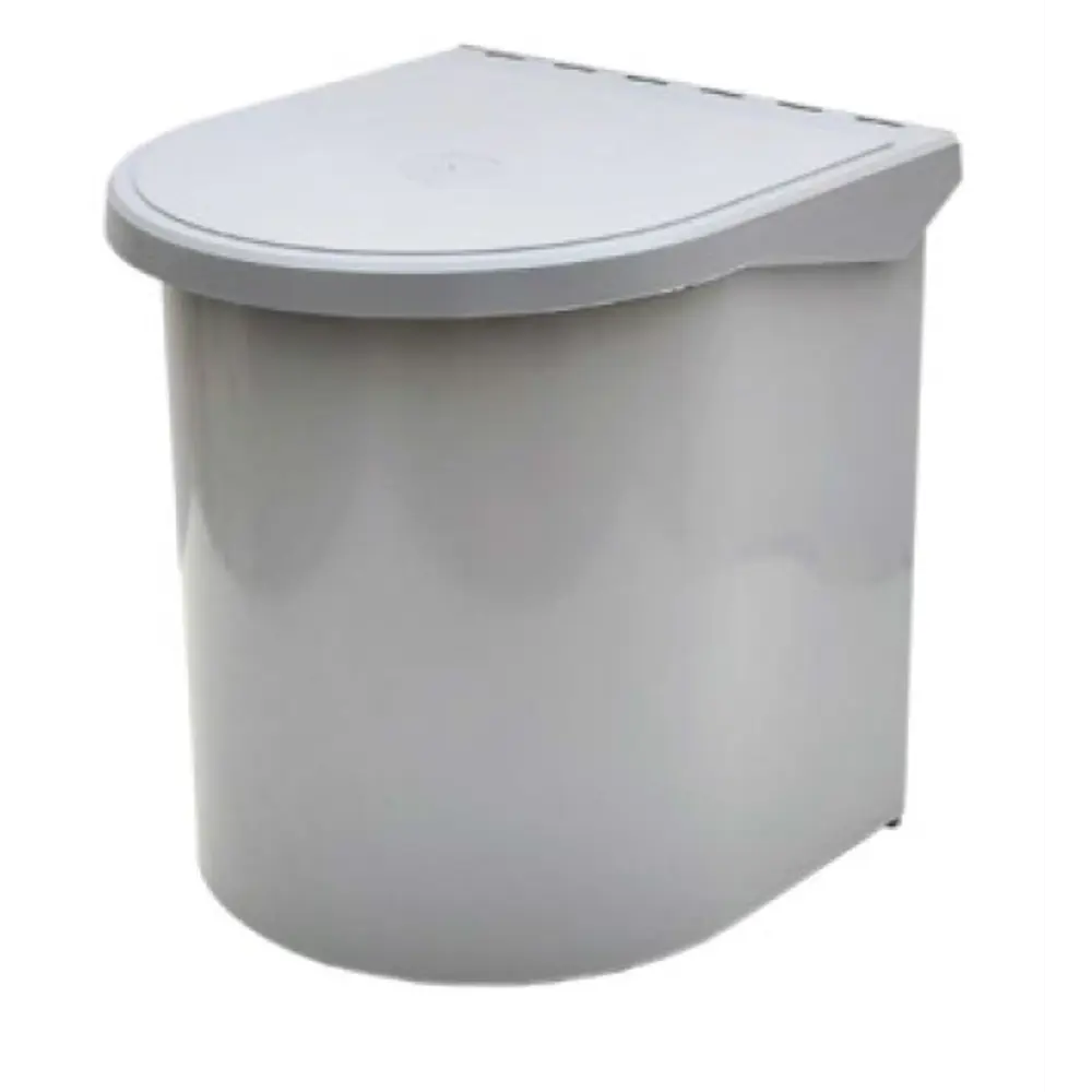 Контейнер мусорный 10 л пластик цвет серый Jet STLM-2140133 - Вид №5