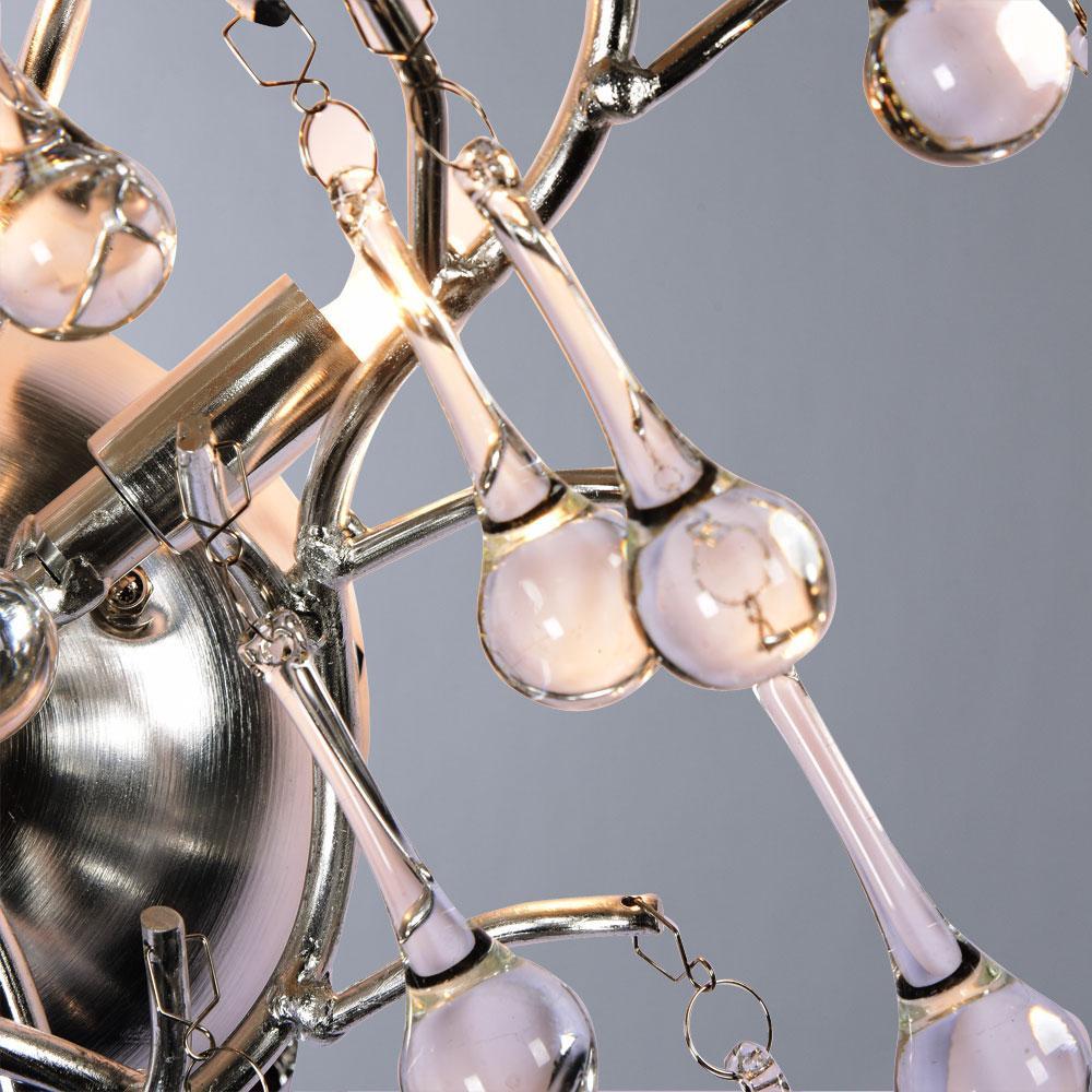 Бра галогеновое серебряное Salice 3132/26 AP-2 DIVINARE SALICE 00-3931639 Прозрачный;серебро  - Вид №1